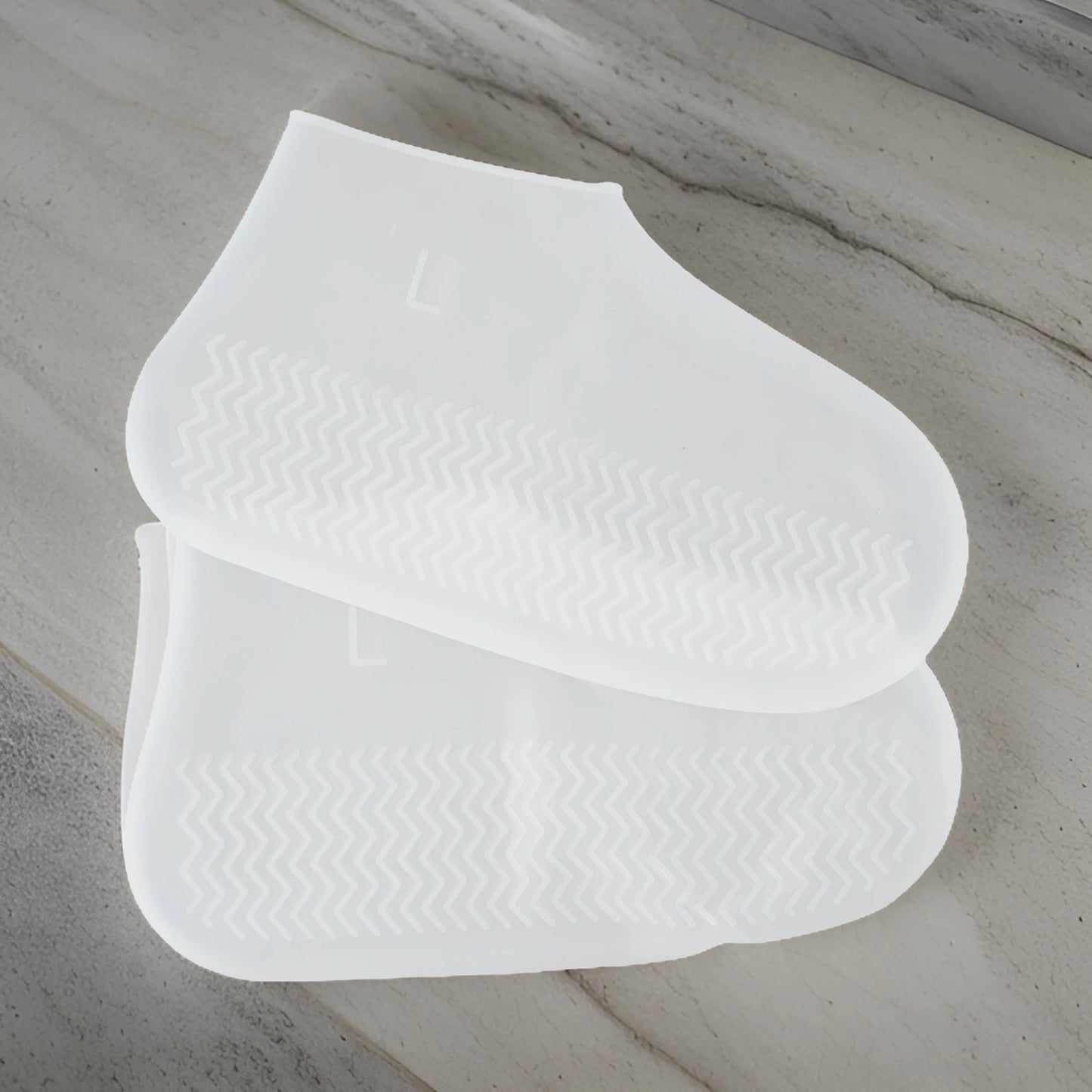 Waterproof Silicone Shoe Covers Non-Slip Rubber Overshoes For Rainy Days Reusable Boot Protectors S/M/L Wet Weather Accessories