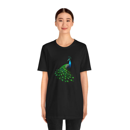 Exotic, Vibrant, Blissful,  - Peacock Tee