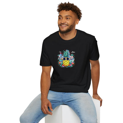 Tropical Vibes - Pineapple Graphic T-shirt