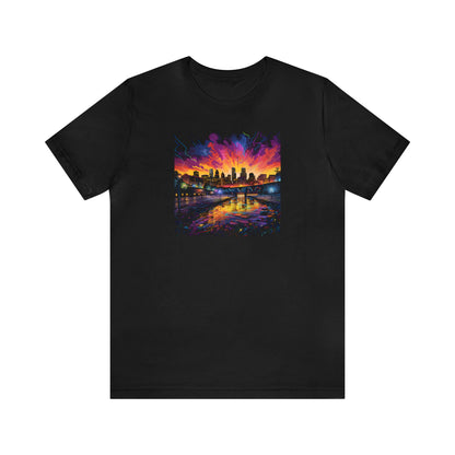 Downtown Sunset Unisex Jersey Short Sleeve Tee