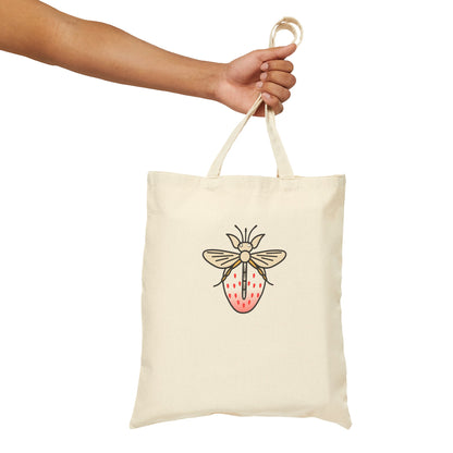 Firefly and White Strawberry Tote