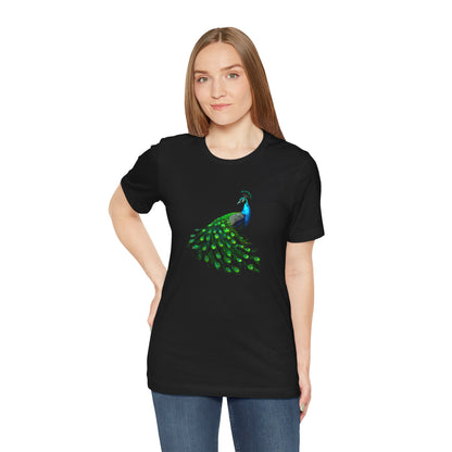 Exotic, Vibrant, Blissful,  - Peacock Tee