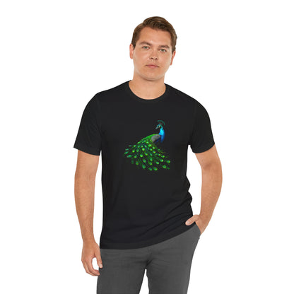 Exotic, Vibrant, Blissful,  - Peacock Tee