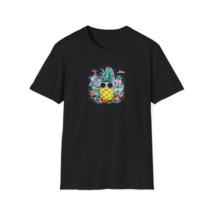 Tropical Vibes - Pineapple Graphic T-shirt