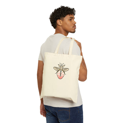 Firefly and White Strawberry Tote