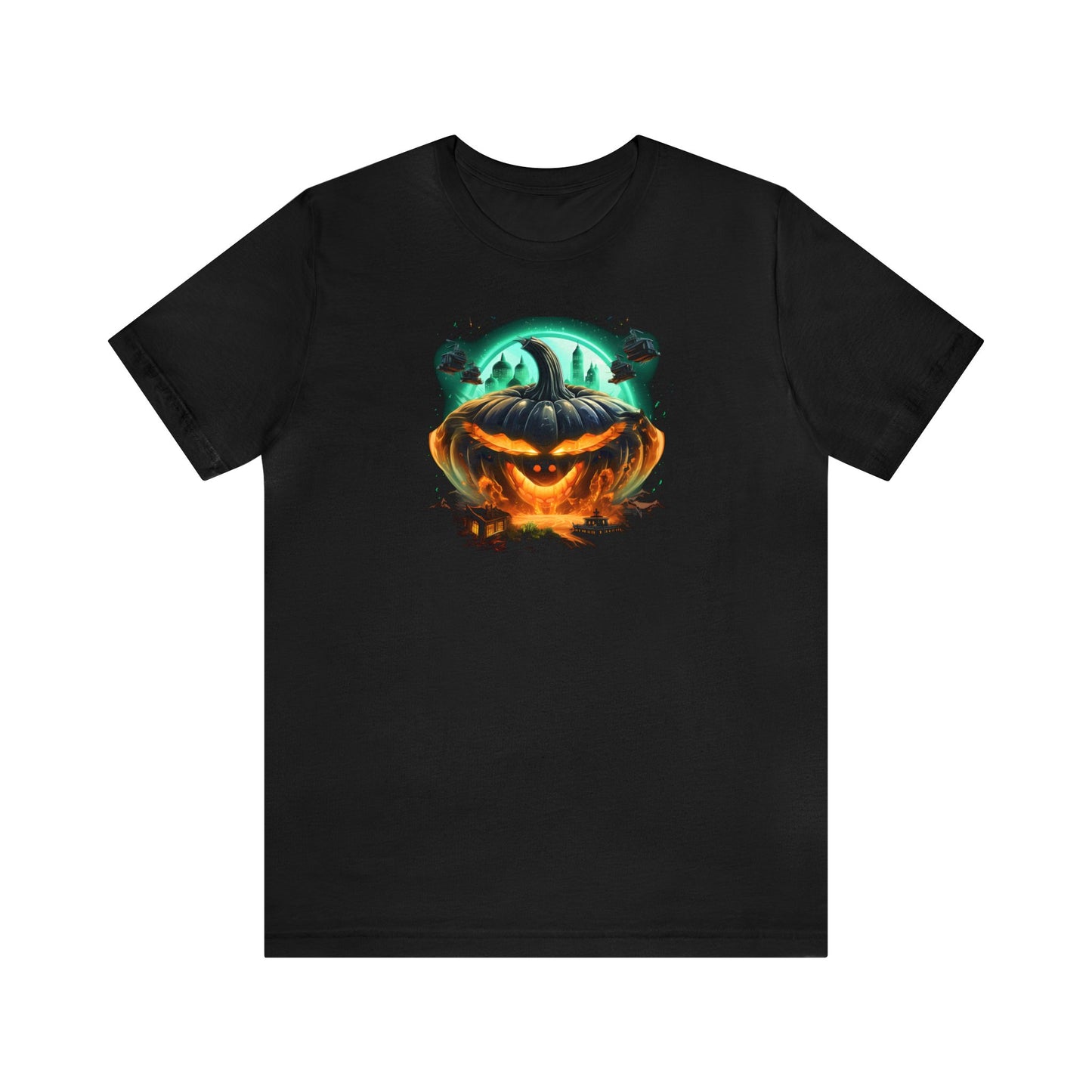 Halloween Sci-Fi Exploration Pumpkin Spaceship and