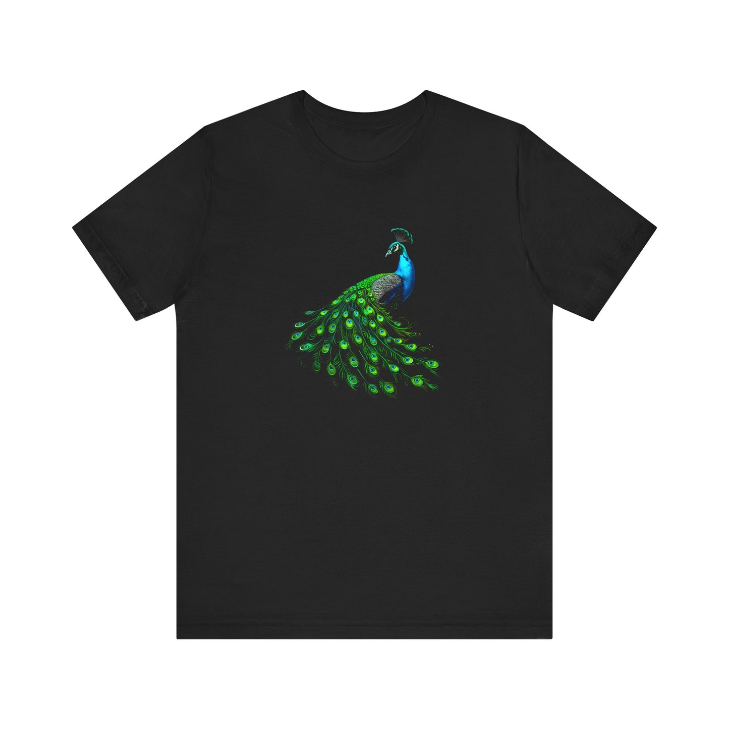 Exotic, Vibrant, Blissful,  - Peacock Tee