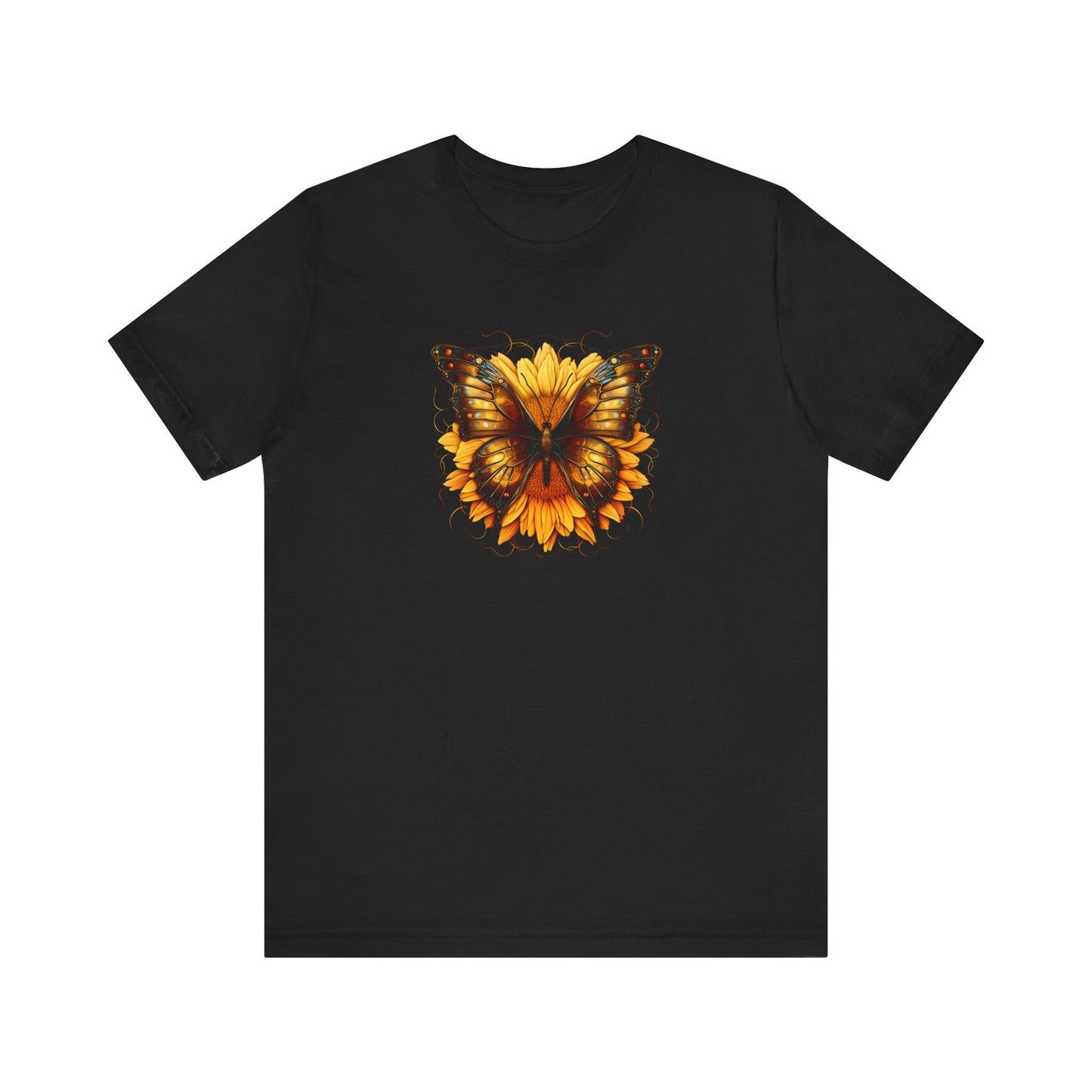 Golden Bliss and Sunny Blooms - Unisex Jersey Short Sleeve Tee