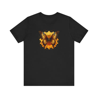 Golden Bliss and Sunny Blooms - Unisex Jersey Short Sleeve Tee