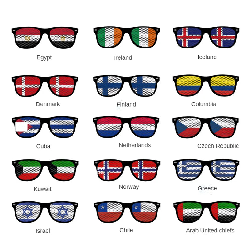 Nations Flag Sunglasses for Big World Events