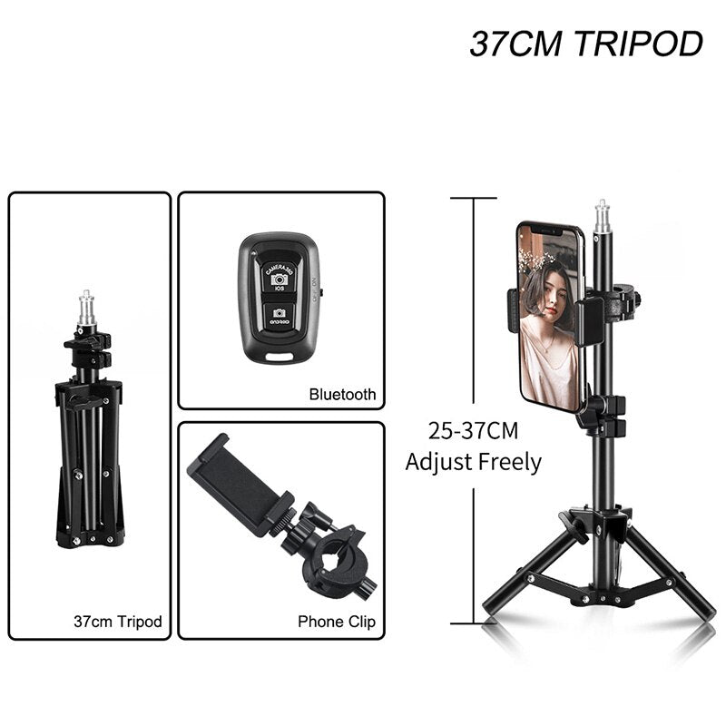 Bluetooth-compatible Light Stand Tripod