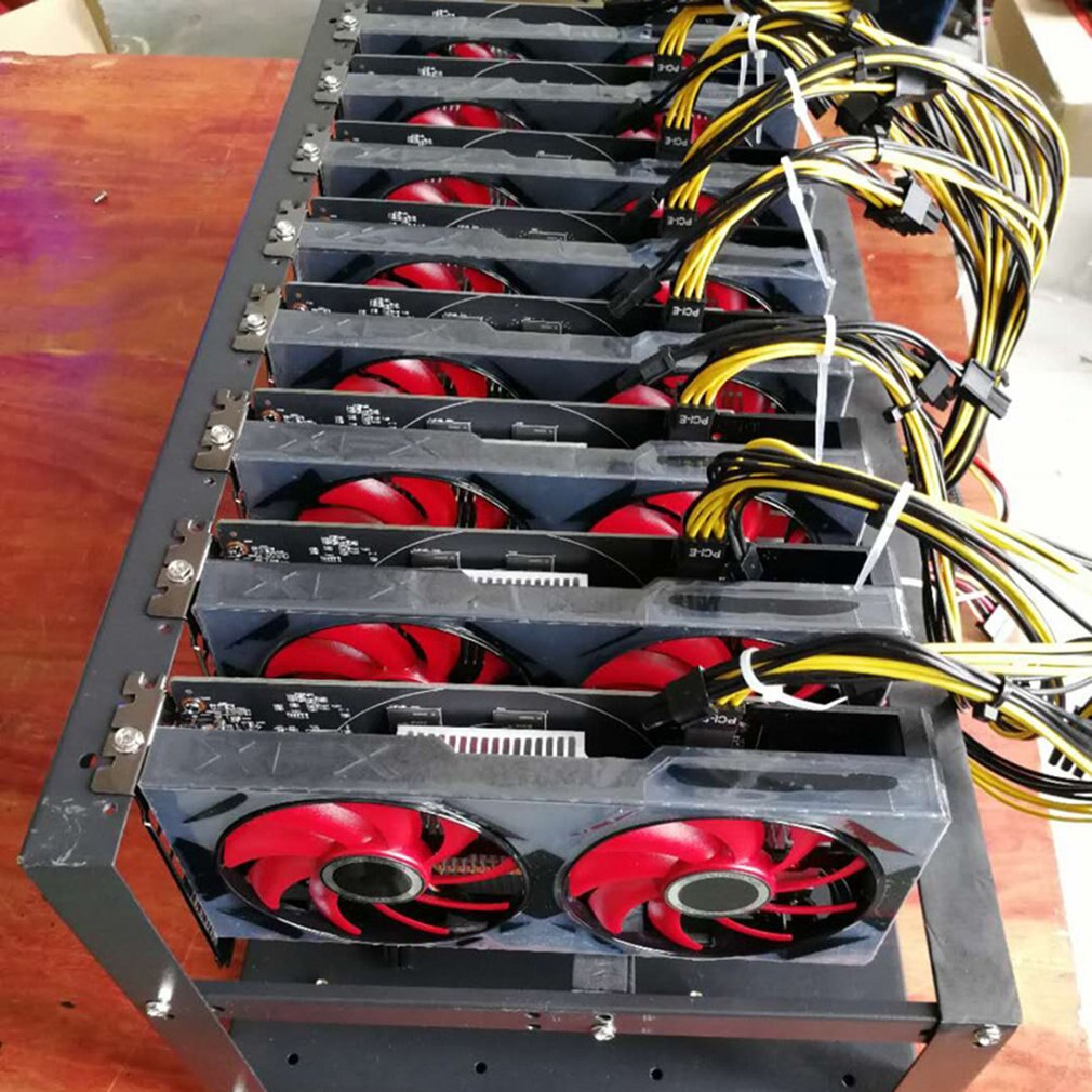 Steel Air Mining Frame Rig Case ETH BTC - 8 GPU