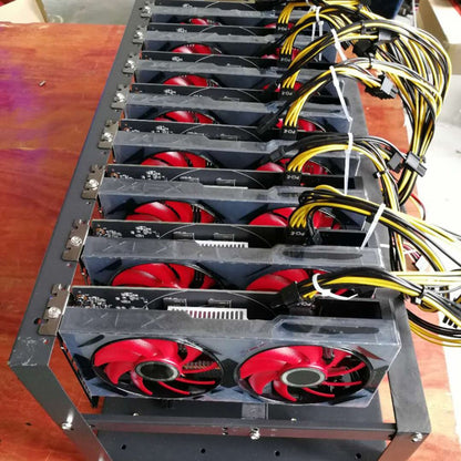 Steel Air Mining Frame Rig Case ETH BTC - 8 GPU