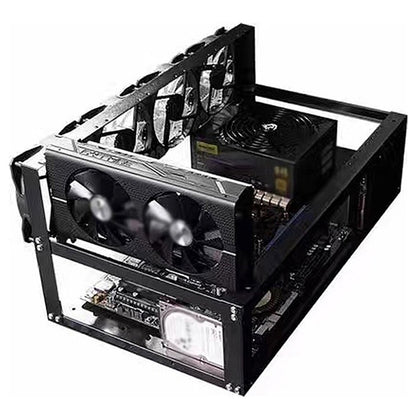 Steel Air Mining Frame Rig Case ETH BTC - 8 GPU