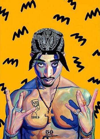 West Coast Hip Hop Tupac Decor