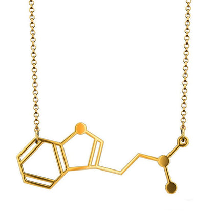 DMT Molecule Pendant Necklace