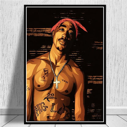 West Coast Hip Hop Tupac Decor