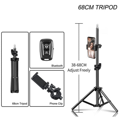 Bluetooth-compatible Light Stand Tripod