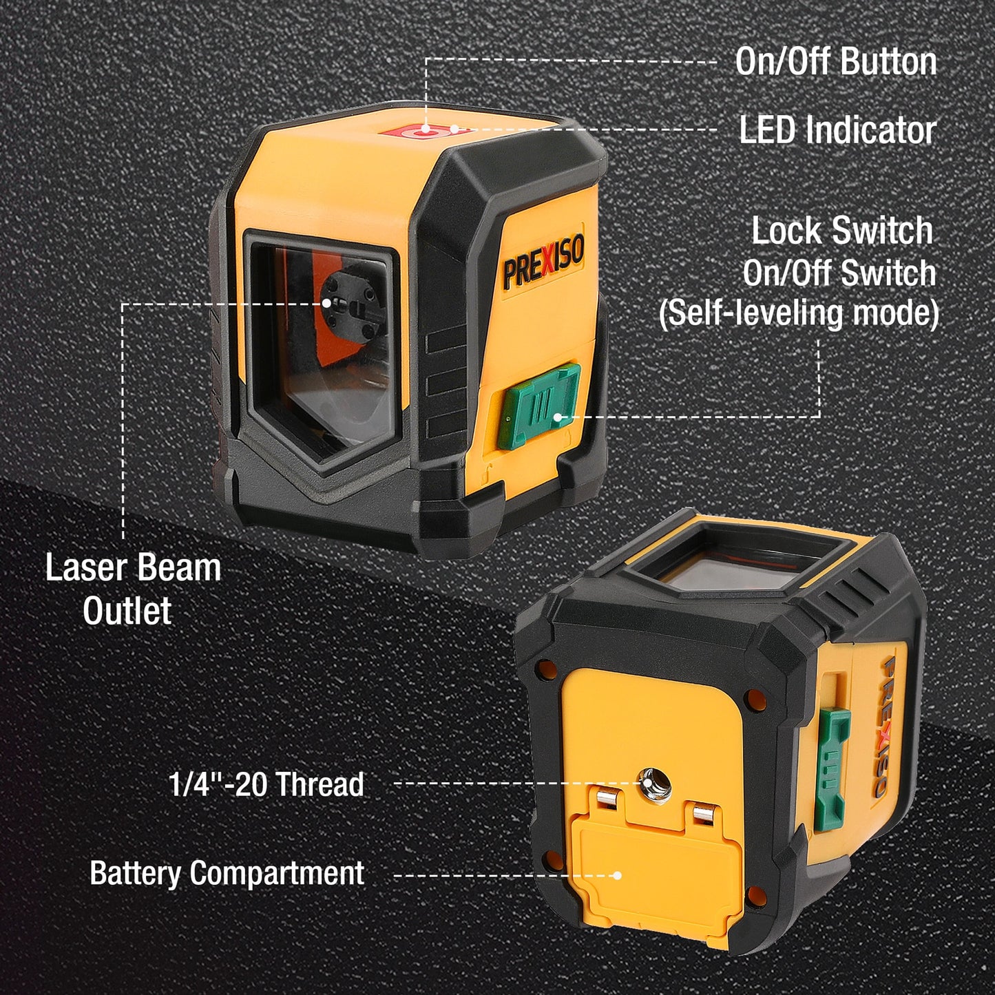 65FT Laser Level Self-Leveling Cross