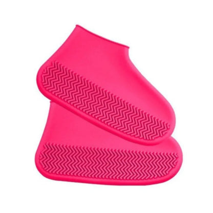 Waterproof Silicone Shoe Covers Non-Slip Rubber Overshoes For Rainy Days Reusable Boot Protectors S/M/L Wet Weather Accessories