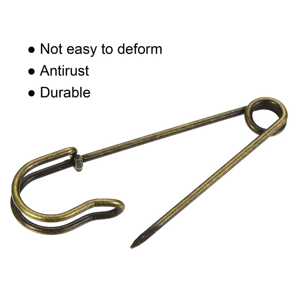 10 Large Safety Pins