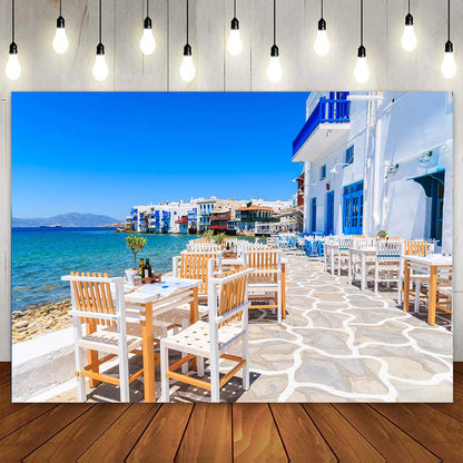 Santorini: Whitewashed Beauty & Endless Blue Bliss Wall Poster