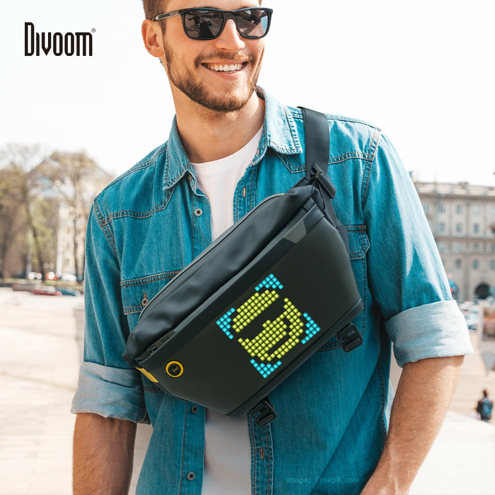 Waterproof Customizable Pixel Art Sling Bag