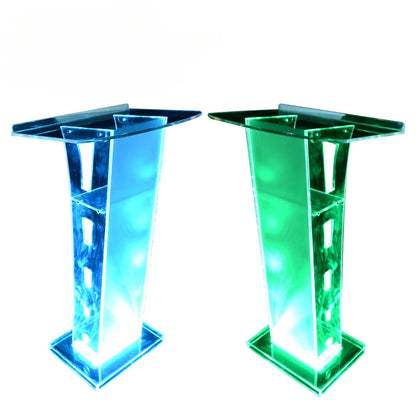 LED Lit Executive Presentation Modern Podium