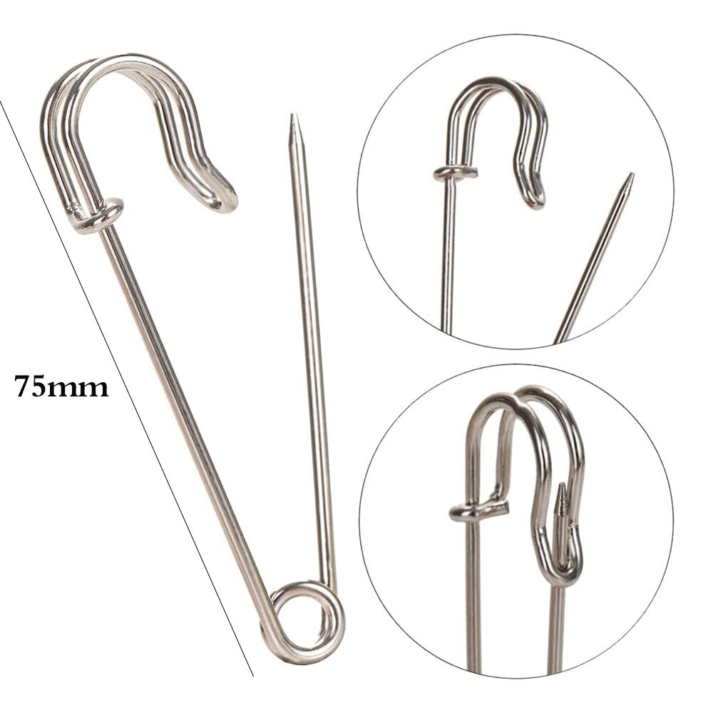 10 Large Safety Pins