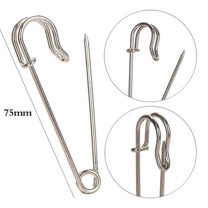 10 Large Safety Pins