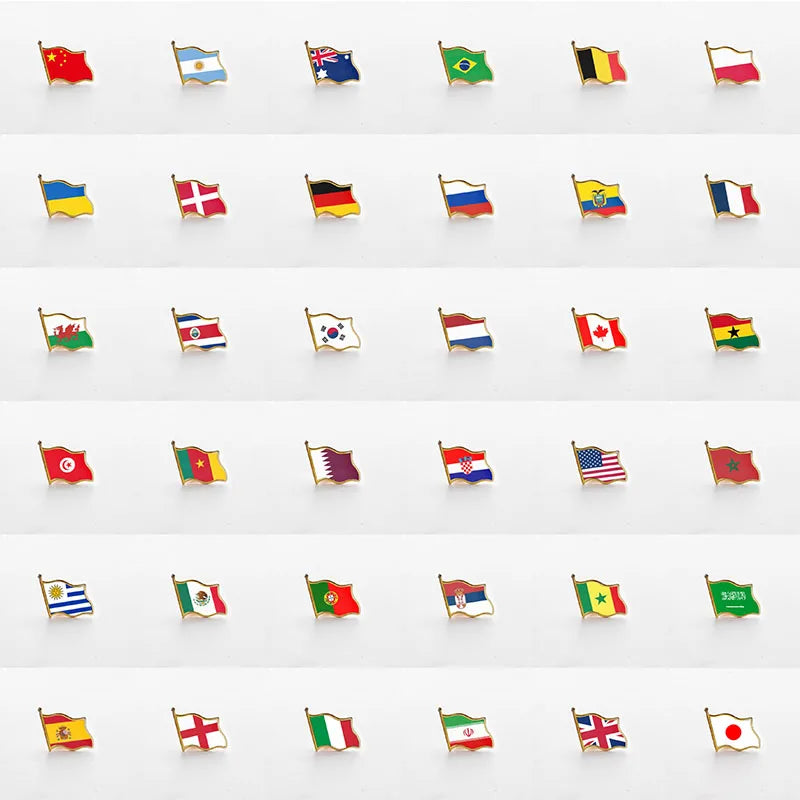 National Flag Pin Of World Countries