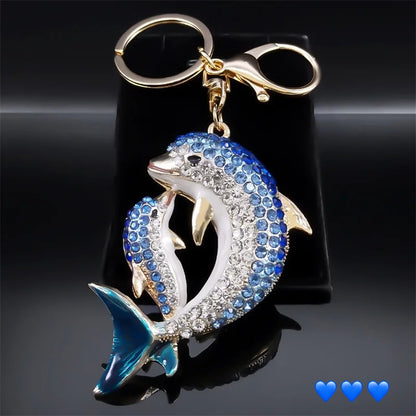 Dolphin Love Mom and Baby Keychains