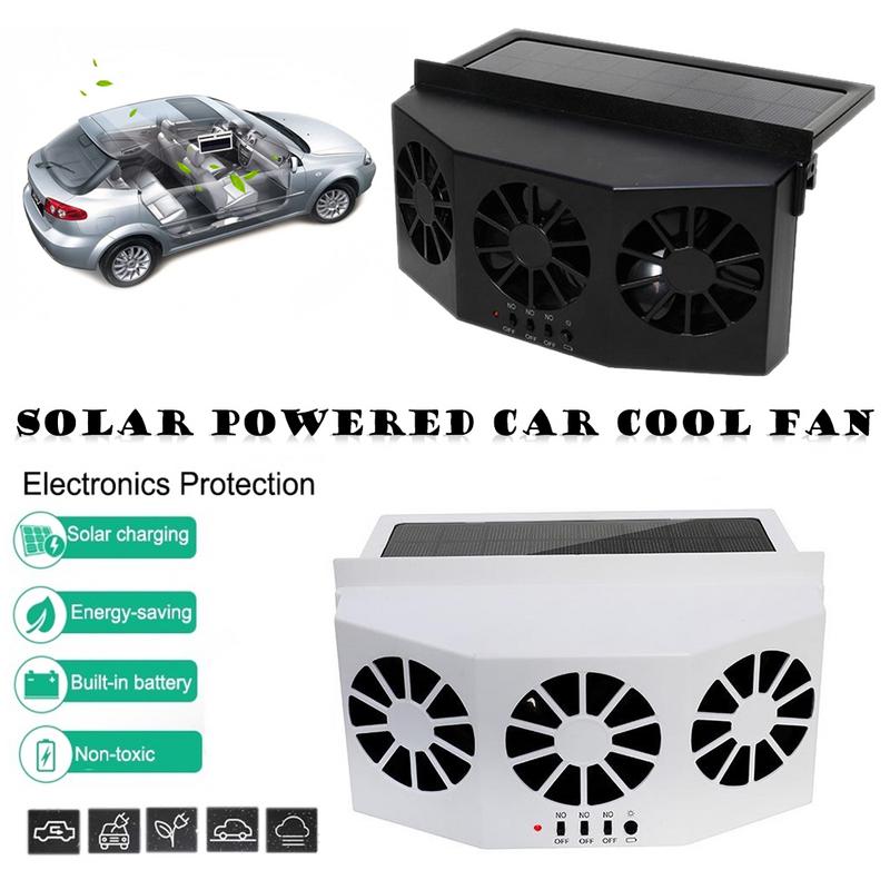 Solar Powered Car Cooler Fan