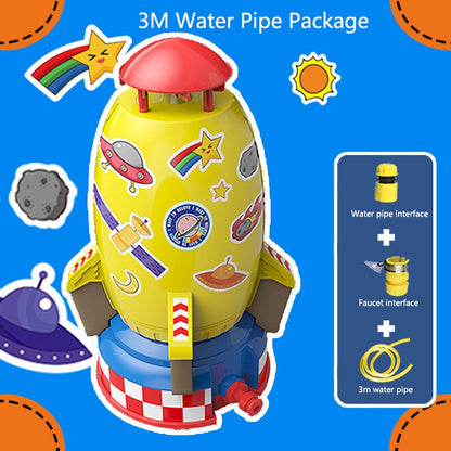 Water Spray Flying Rocket for Backyard Play