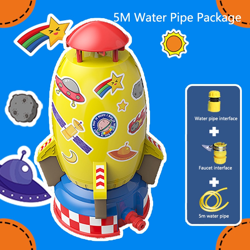 Water Spray Flying Rocket for Backyard Play