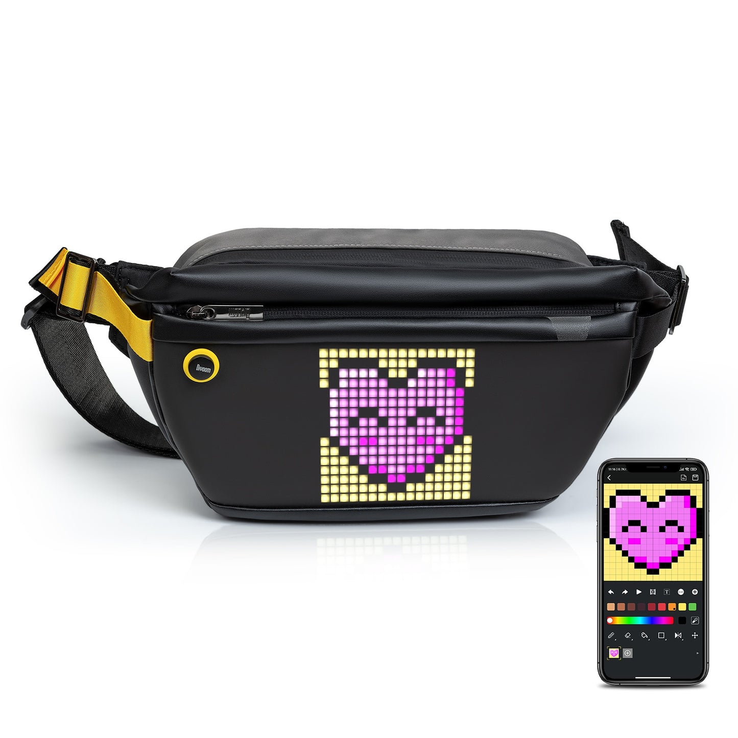 Waterproof Customizable Pixel Art Sling Bag