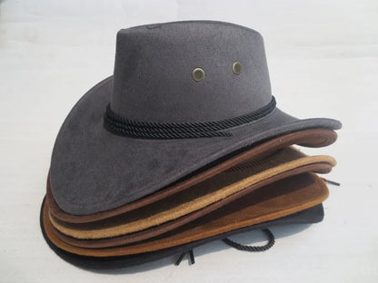 Traditional Leather Fashion Cowboy/Cowgirl Hat