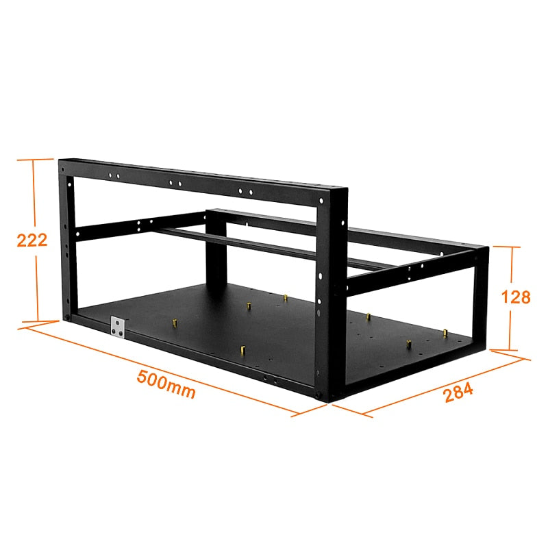 Steel Air Mining Frame Rig Case ETH BTC - 8 GPU