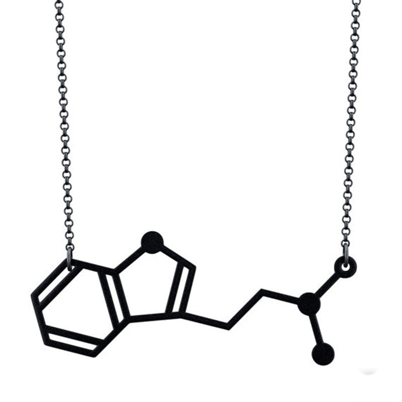 DMT Molecule Pendant Necklace