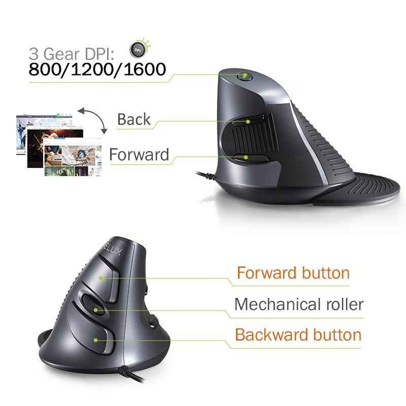 Delux Ergonomic Mouse