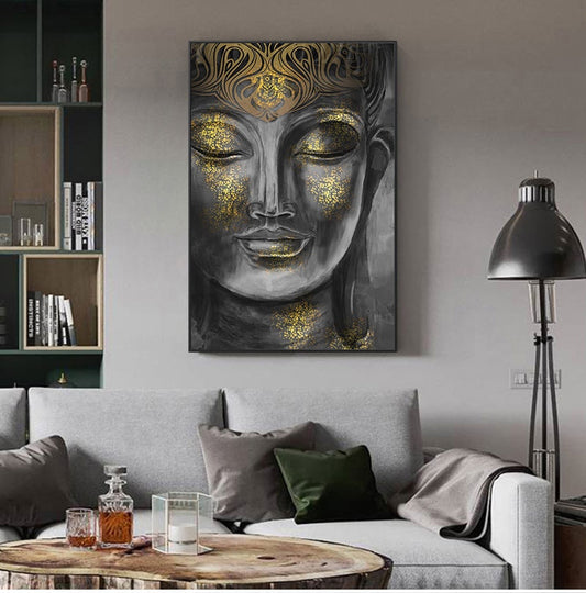 Oil Painting Living Room Poster