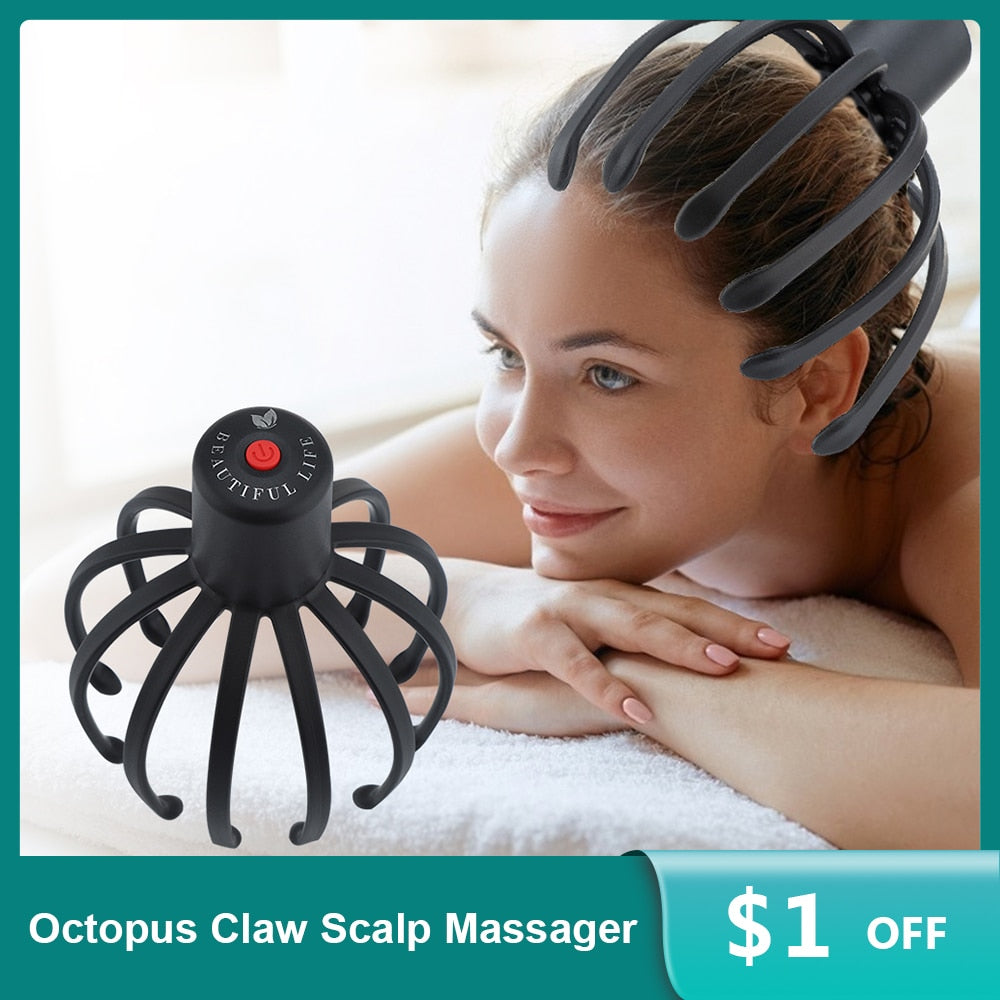 Electric Octopus Scalp Massager