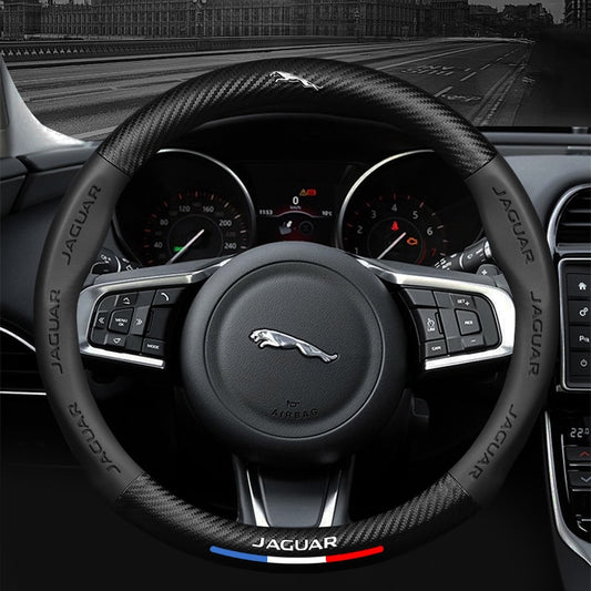 Carbon Fiber Leather Steering Wheel Cover