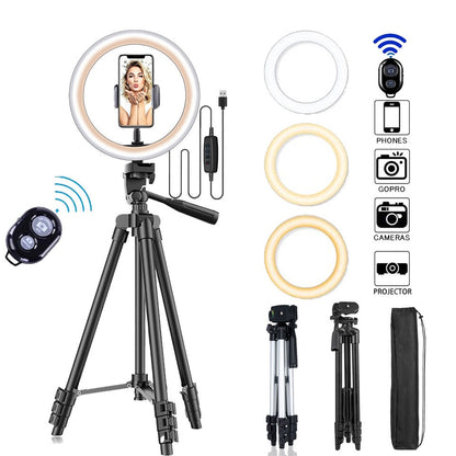 LED Ringlight Lighting With Tripod