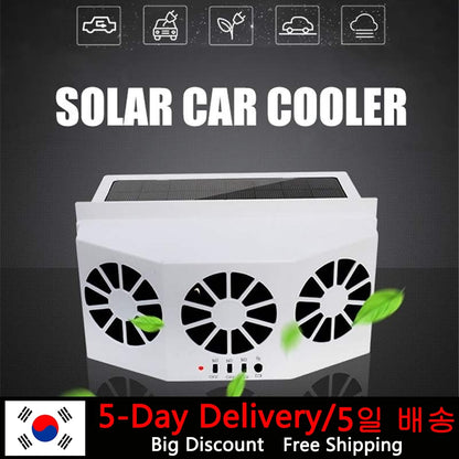 Solar Powered Car Cooler Fan