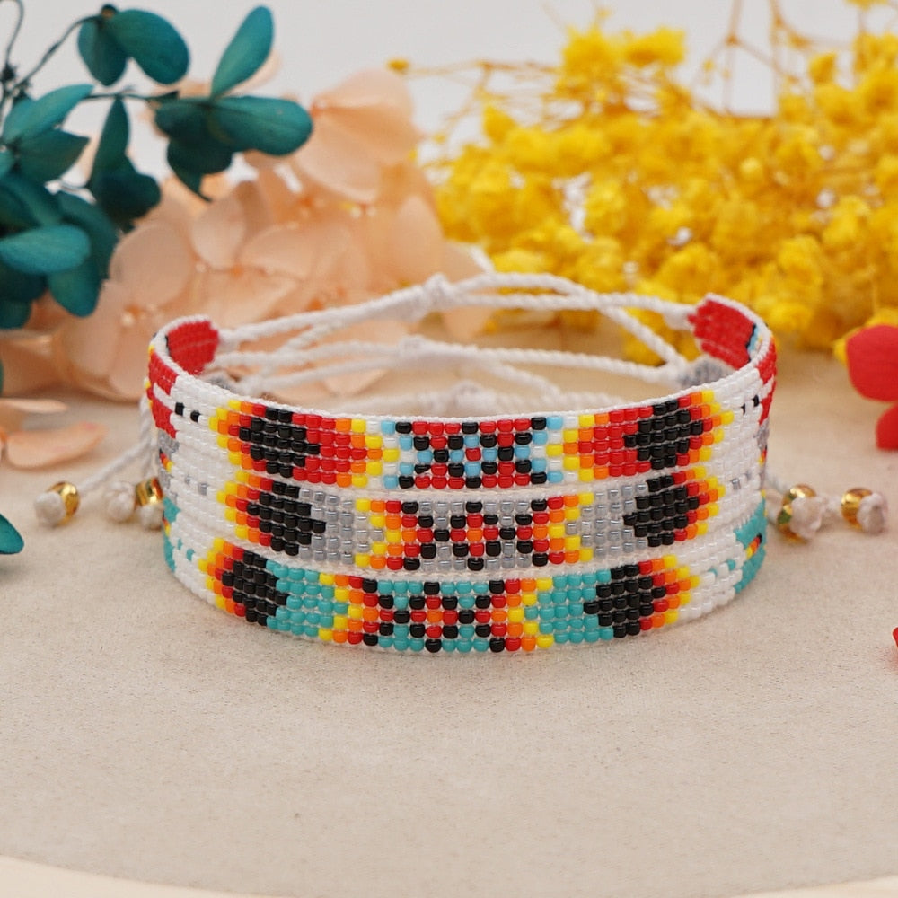 Cultural Hand Beaded Bracelet