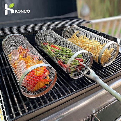 Stainless Steel BBQ Grill Basket