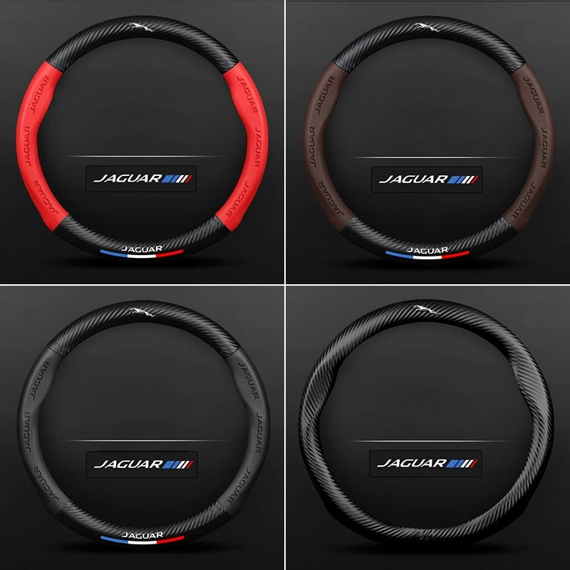 Carbon Fiber Leather Steering Wheel Cover