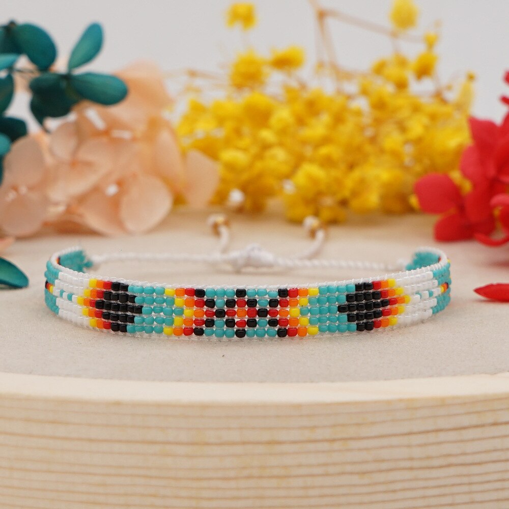 Cultural Hand Beaded Bracelet