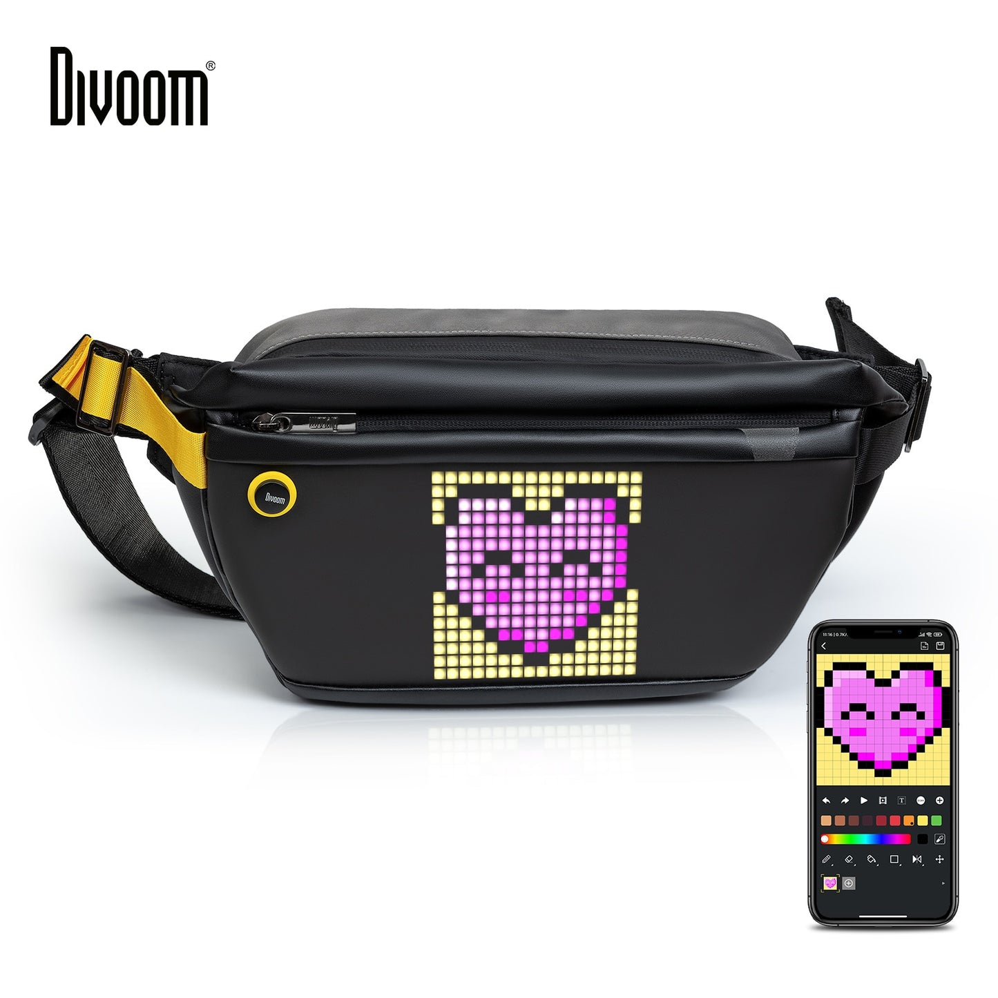 Waterproof Customizable Pixel Art Sling Bag